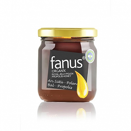 Fanus Organik Arısütü Propolis Polen Bal Karışımı 230g