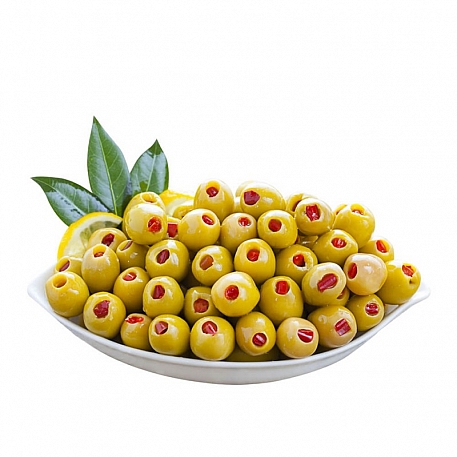 Yeşil Zeytin Biberli Mega 500g